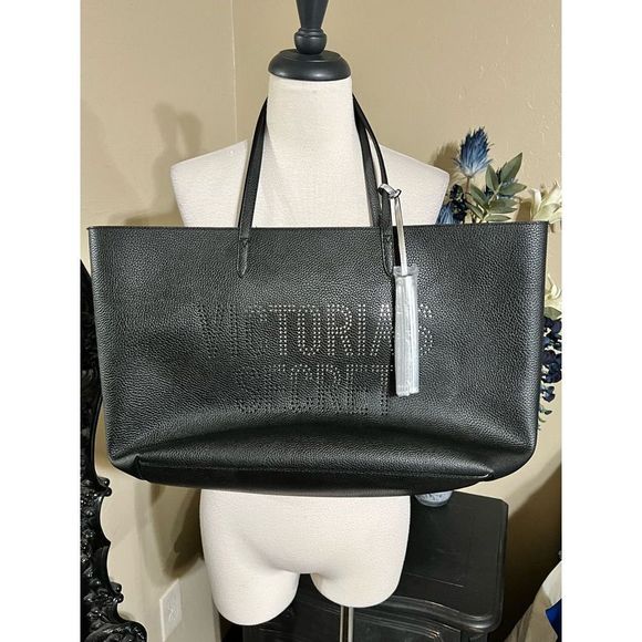 Victoria's Secret Bags Nwot Victoria Secret Large Black Vegan